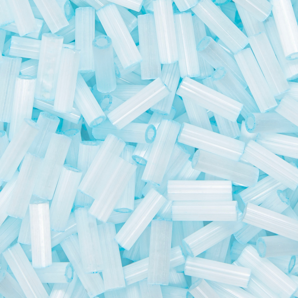 Японский бисер TOHO Bugle (стеклярус) 6mm (№1481), сатиновый непрозрачный