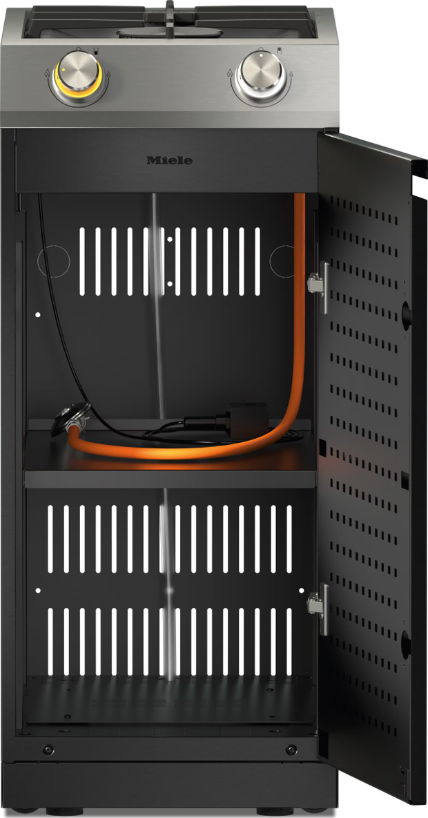 Модульная газовая варочная панель Miele Dreams – Cook S 2P с полками сталь