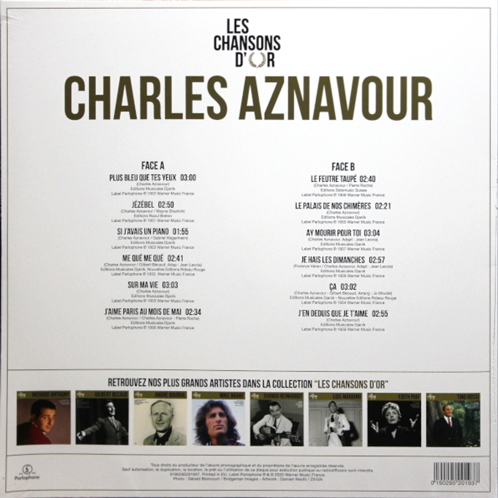 Charles Aznavour / Les Chansons D'or (LP)