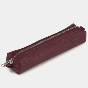 Пенал Cartouche из кожи теленка бордового цвета