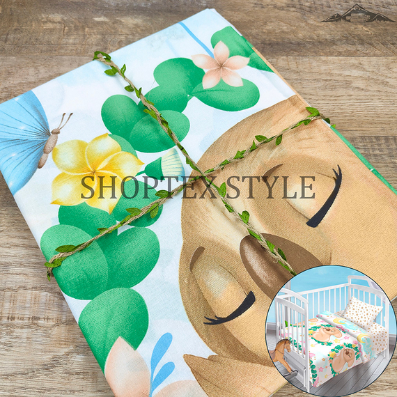 Перкаль &quot;Детство-Коала Чупся&quot; | ш.150 см | 105 г/м² | хлопок-100%