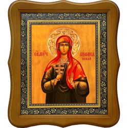 Анфиса (Анфуса) Новая мученица. Икона на холсте.