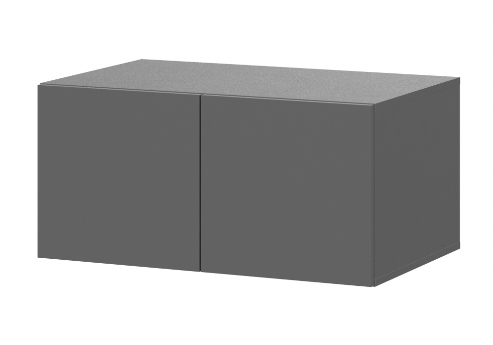 Шкаф Woodville Даиго с антресолью графит серый комплектация 1