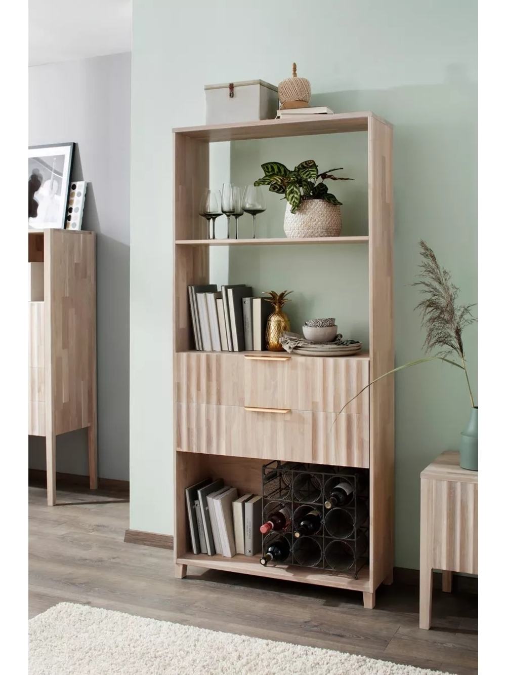 Стеллаж Розенбург из массива дуба