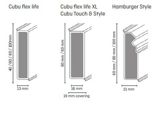 Плинтус ХДФ Doellken Cubu Flex Life 1013 (5012) белый 40x13х2500 мм