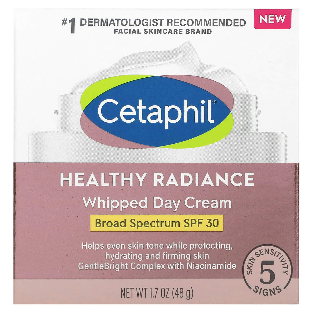 Cetaphil, Healthy Radiance, взбитый дневной крем, SPF 30, 48 г (1,7 унции)