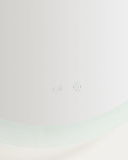 Круглое зеркало для ванной Mervi со LED подсветкой и защитой от запотевания Ø 60 см