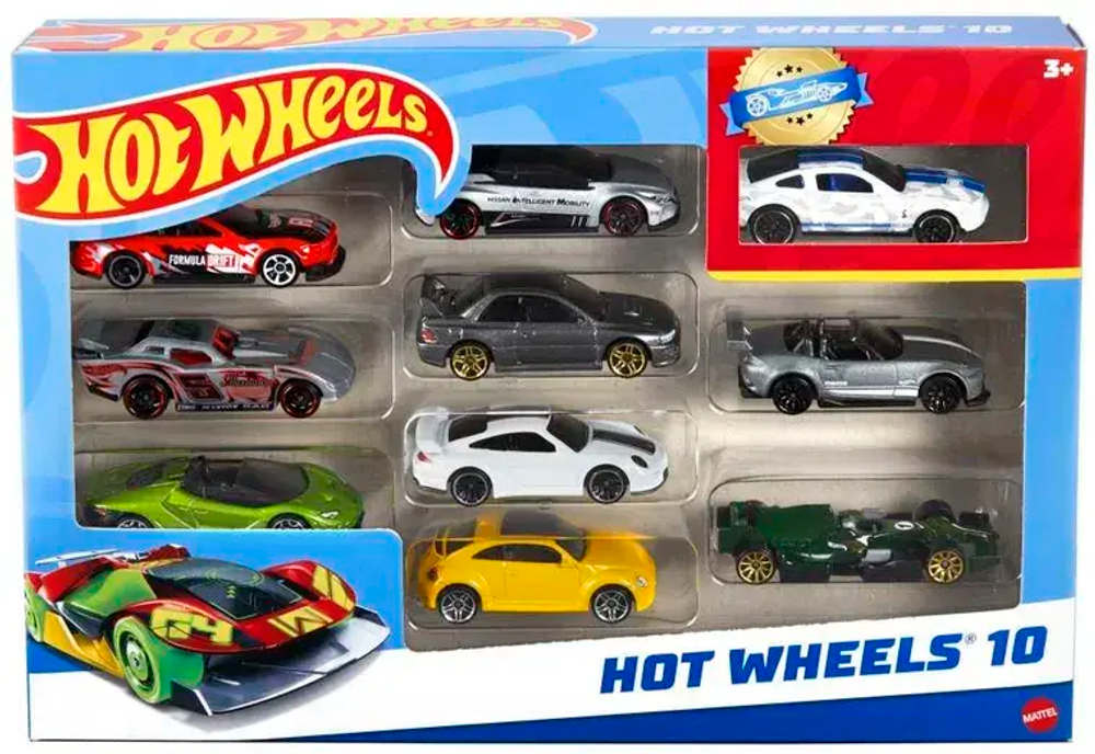 Набор машинок Hot Wheels, 10 штук.