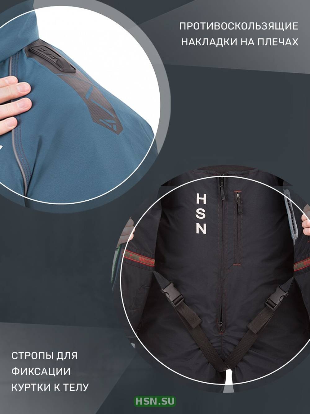 Костюм-поплавок мужской зимний "Rescuer II comfort" -40, hardguard, махагон, ХСН
