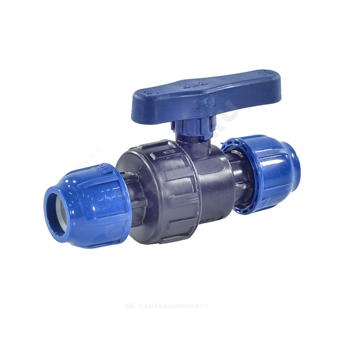 Кран шаровой компрессионный Дн 32 Ру10 RTP (РосТурПласт) 14391