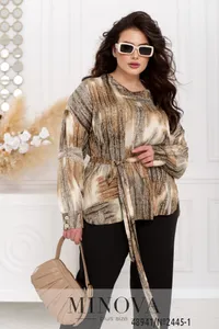 Блуза 2445-1-бежевый Minova