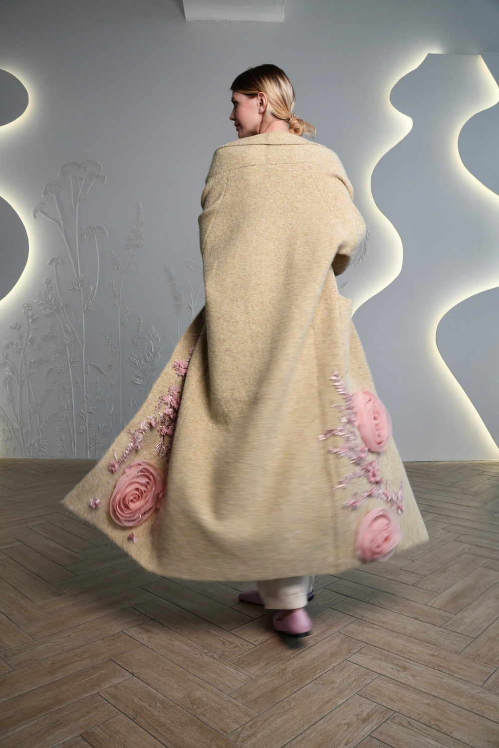 Мягкое пальто "Аромат весны"