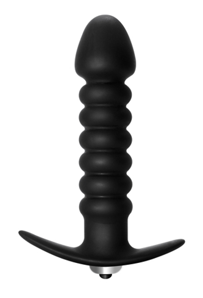 Анальная пробка с вибрацией Twisted Anal Plug Black (Батарейки ААА) 5007-03lola