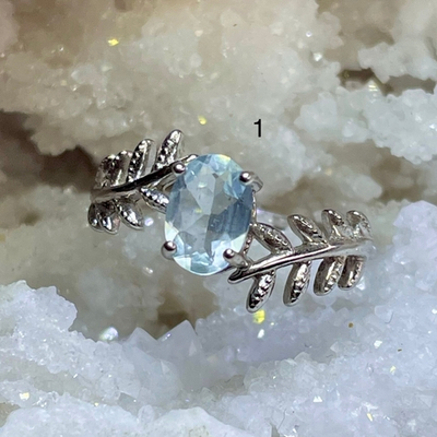 52469  Топаз Кольцо 5*7мм размер регулируемый от 16,5