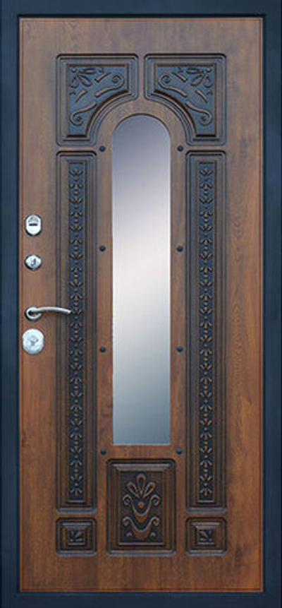 Стальная дверь "Русь" (терморазрыв 3к) . Заказная модель.