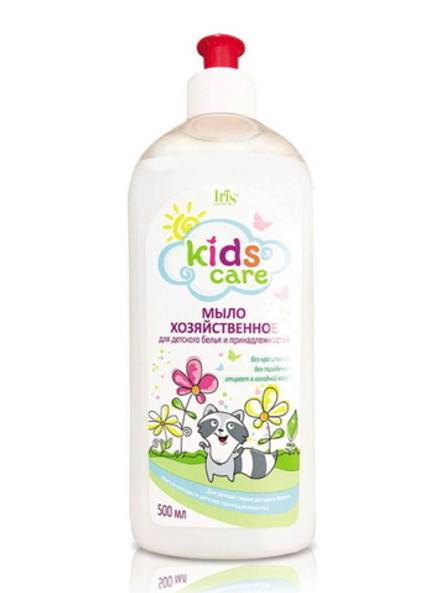 Мыло хозяйственное "Kids Care" жидкое универсальное для детского белья 500мл. IRIS