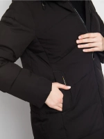 Куртка зимняя удлиненная с капюшоном