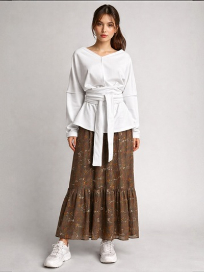 Лонгслив /двустороний/ белый