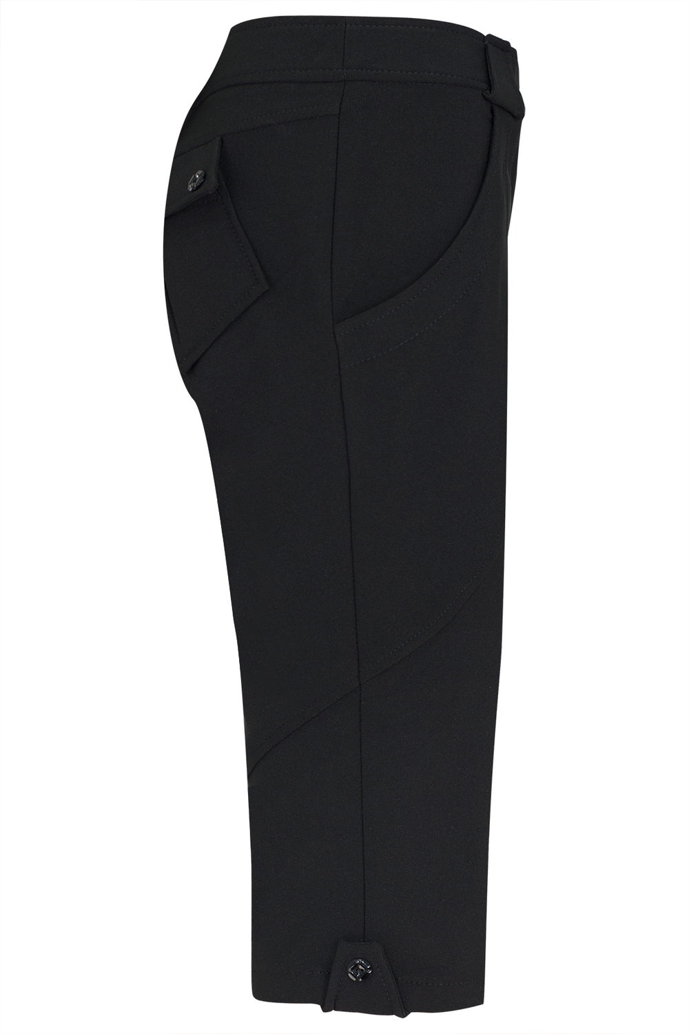 Капри женские 473ор, чёрный #70Ч07473ор