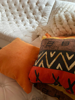 Подушка диванная квадратная Оранж