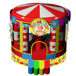 Детский надувной батут "Шатёр цирка" 4*4*3,4 м