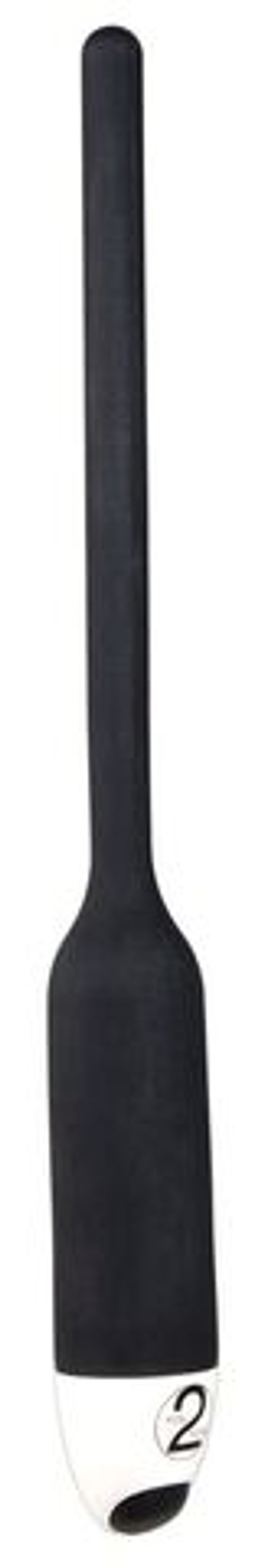 Черный силиконовый расширитель для уретры с вибрацией Silikon Dilator (Цвет: черный)