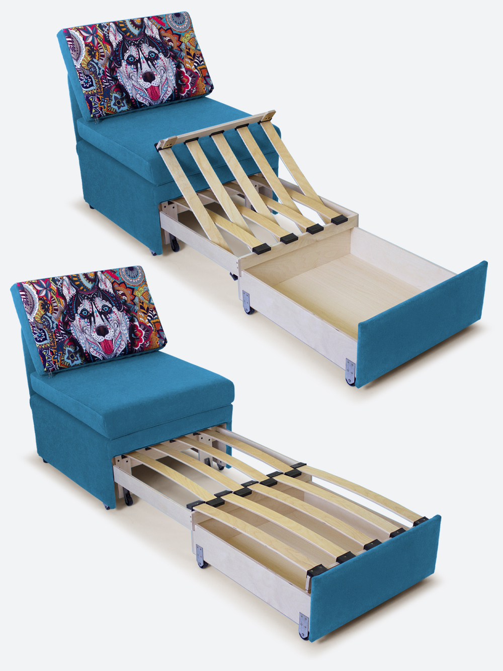 Кресло-кровать "Миник", купон Хаски