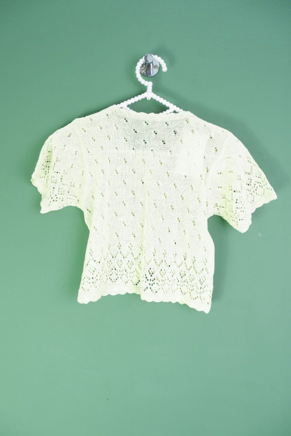 Кофта ажурная трикотажная для девочки 9-10 лет