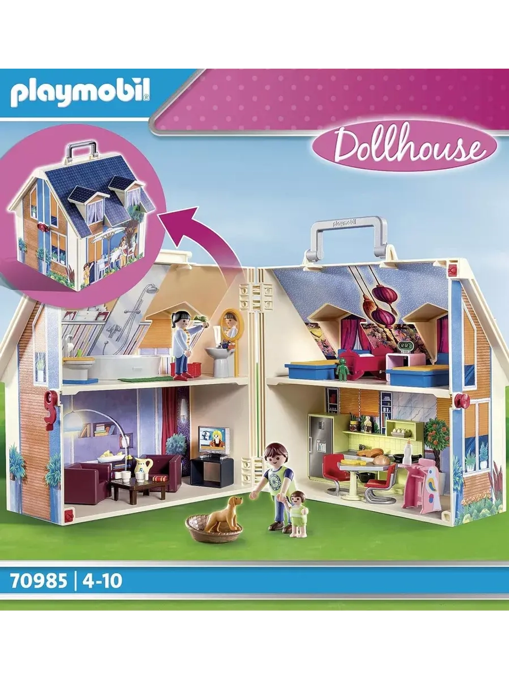 Набор Переносной кукольный домик Playmobil 70985