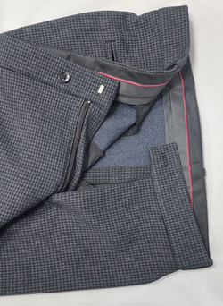 Брюки мужские классические зимние клетка серая 52