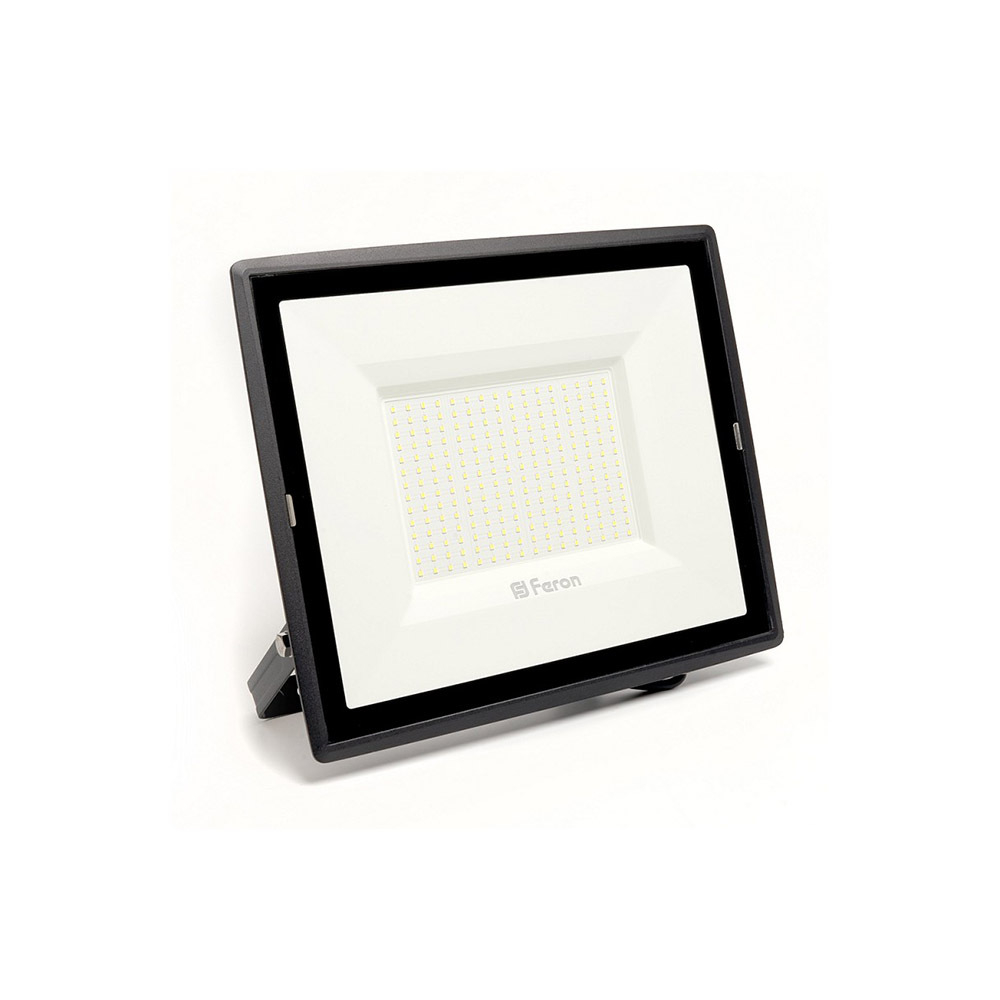 Feron Прожектор св/д 2835 SMD 200W 6400K 6K IP65 AC220V черный с матовым стеклом , LL-924 29499