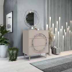 Комод Арт Колор matte Классик Сильвер Серый агат матовый