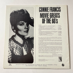 Винтажная виниловая пластинка LP Connie Francis Movie Greats Of The 60's (Canada 1965) Strangers In The Night