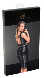 Юбка-карандаш со шнуровками сзади (Размер: M) (Цвет: черный)