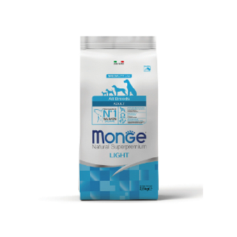 Сухой корм Monge Dog Speciality Line Light для взрослых собак всех пород, низкокалорийный, лосось с рисом 2,5 кг