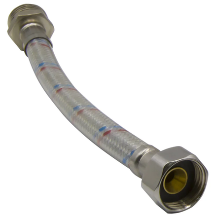 Подводка для воды в силиконовой оплетке 50см н/в