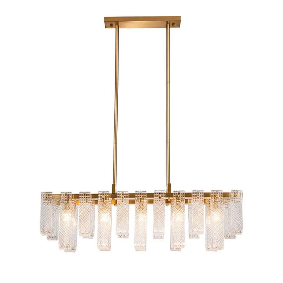 Подвесная люстра Indigo BRINA 12027/10PL Brass V000367