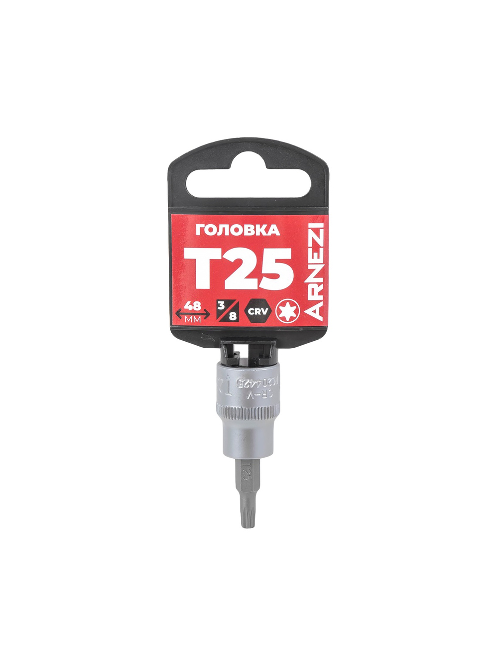 Головка 3/8" со вставкой TORX T25, L=48 мм на холдере Arnezi R0204425