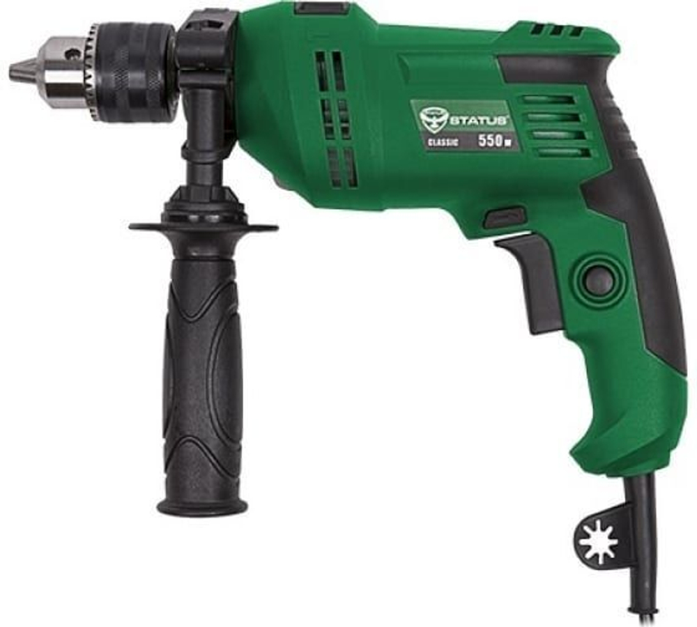 Дрель ударная 550 Вт реверс DP-550 STATUS