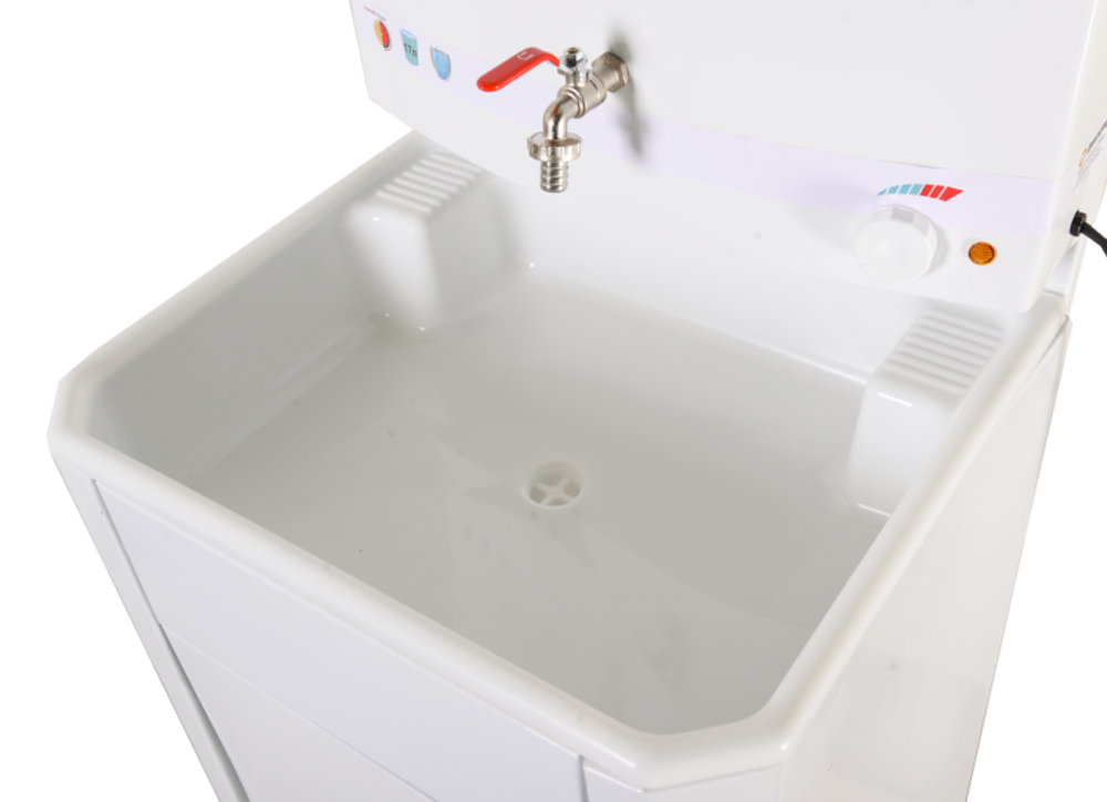 Умывальник дачный с подогревом "Люкс" ВИХРЬ, пластик, белый
