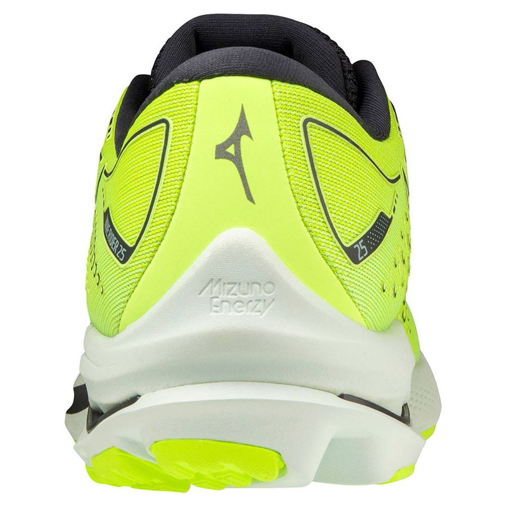 Кроссовки беговые мужские MIZUNO Wave Rider 25 J1GC210315, р.UK11.5, (рос.45.5), салатовый