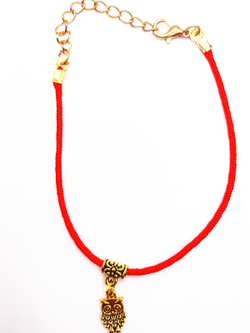 Красная нить от сглаза. Сова