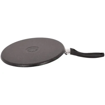 Сковорода-чудушница 32см с ручкой «Мраморная» (темный мрамор) счмт320а