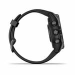 Смарт часы Garmin Fenix 7S Pro Sapphire Solar титановый угольно-серый DLC с силиконовым ремешком
