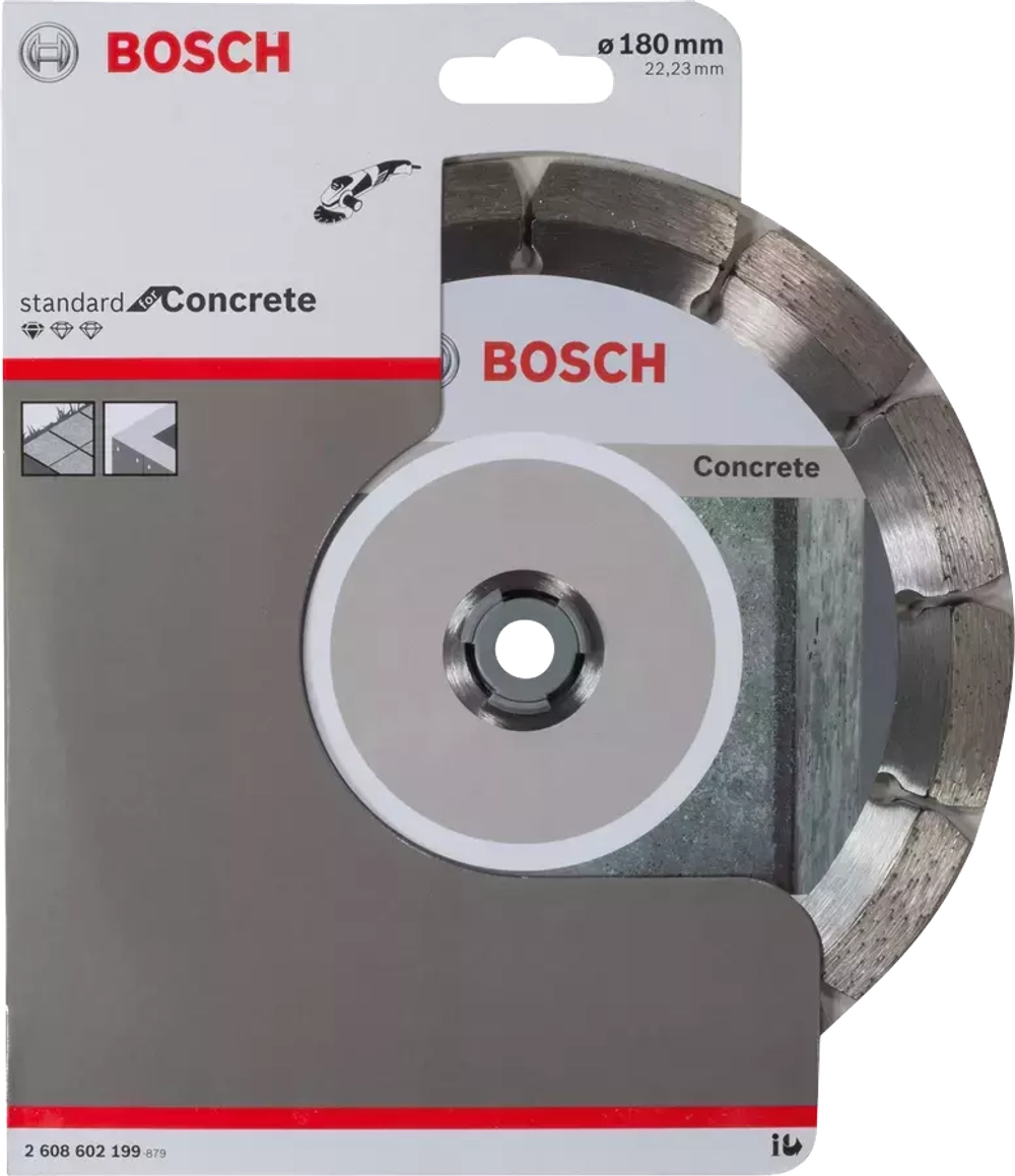 Алмазные отрезные диски Standard for Concrete для больших угловых шлифовальных машин 2608602199
