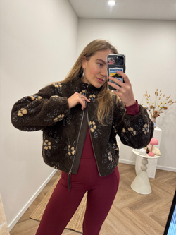 Бомбер Chocolate floral