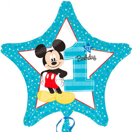 А 18" Микки Маус 1-й День Рождения S60