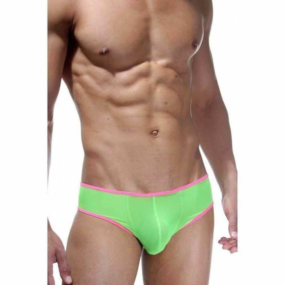 Мужские трусы слипы зеленые Cosmos Colors YS20GP
