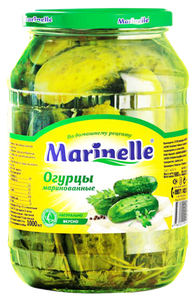 ОГУРЦЫ MARINELLE 9-12СМ 1Л
