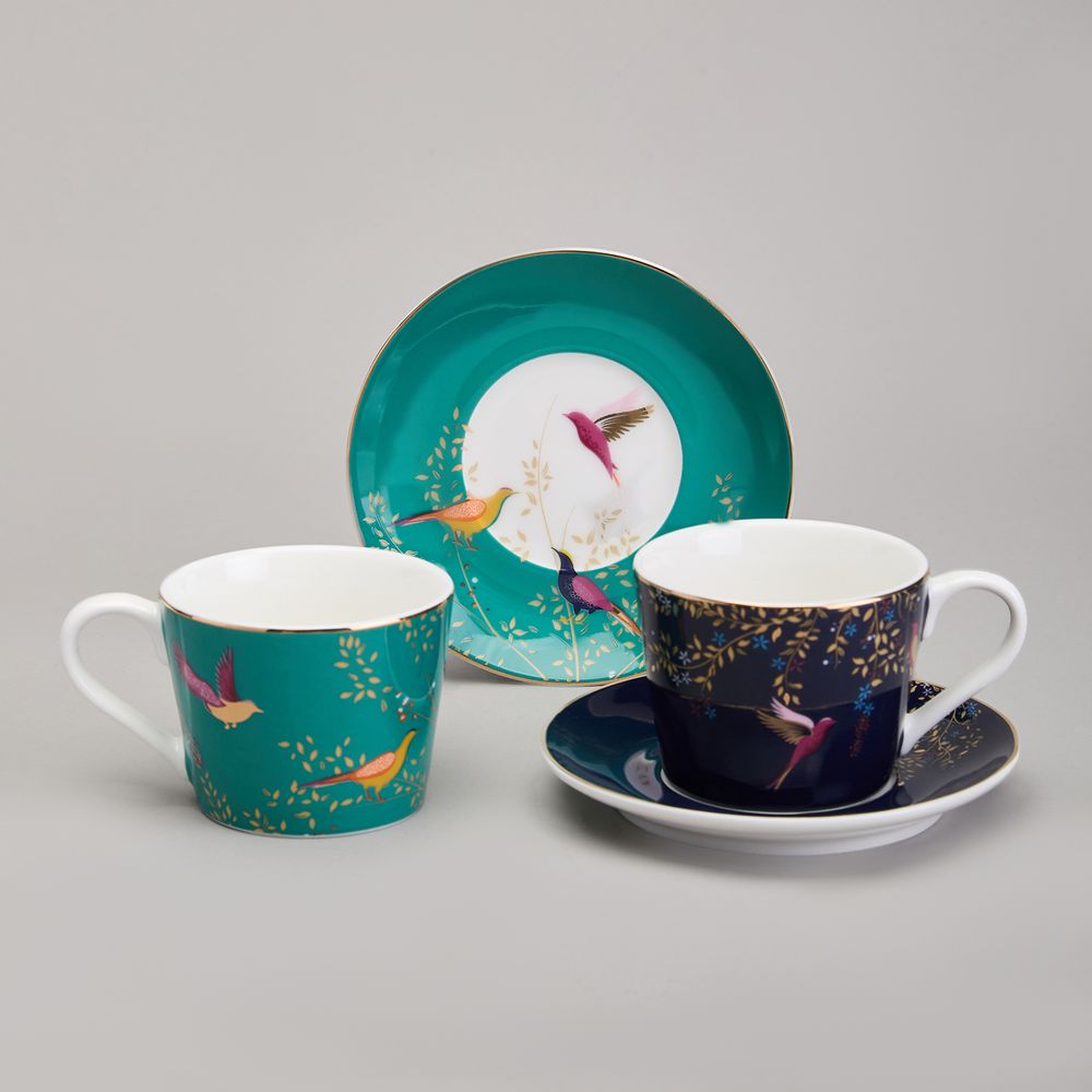 КОФЕЙНЫЙ НАБОР LEFARD "GOLDEN BIRDS" НА 2 ПЕР. 4 ПР. 120 МЛ (КОР=12НАБ.)